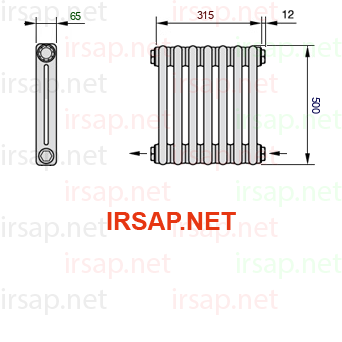 Радиатор IRSAP Tesi 20500/7 T08 CL 01